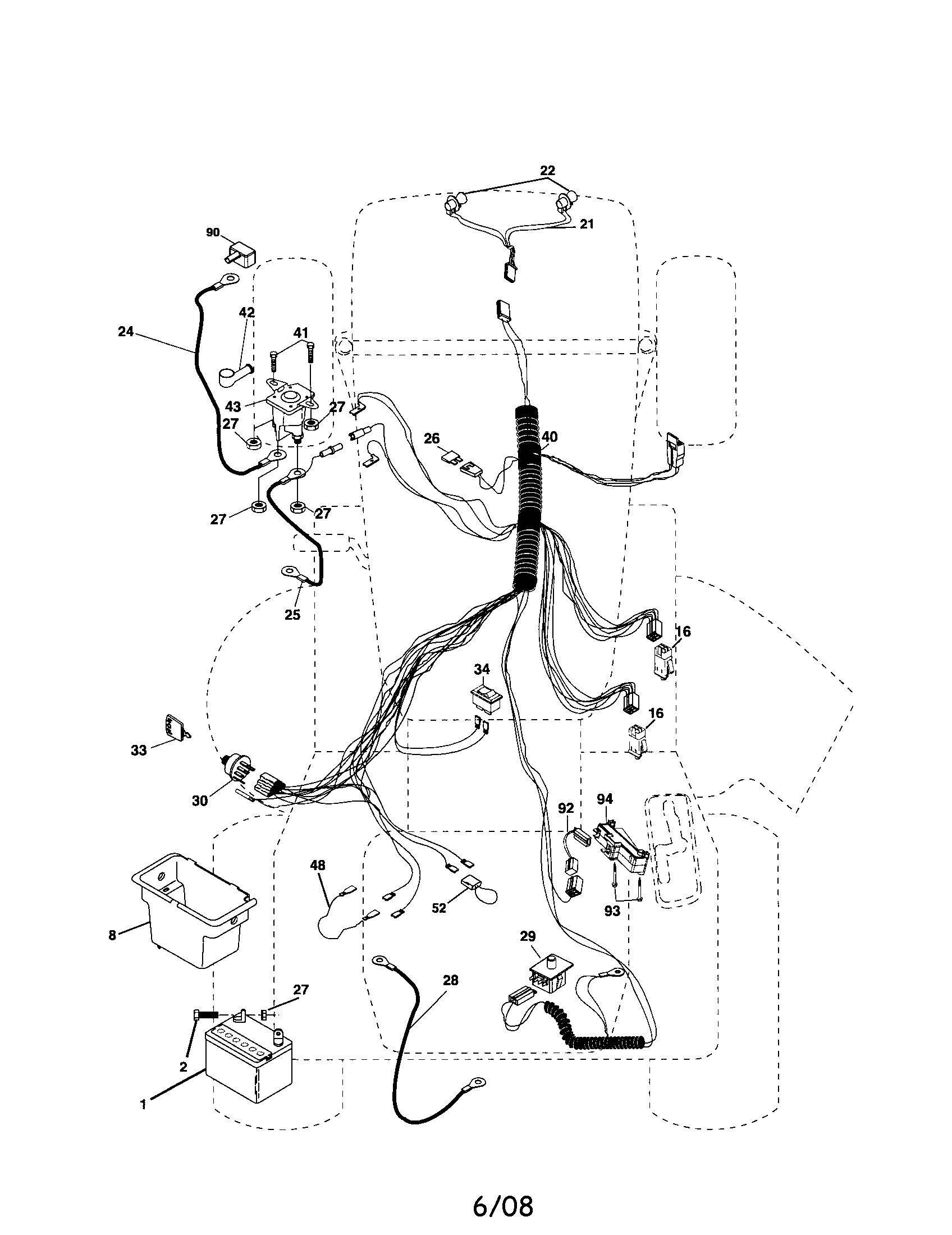 Poulan PD15538LT electrical diagram