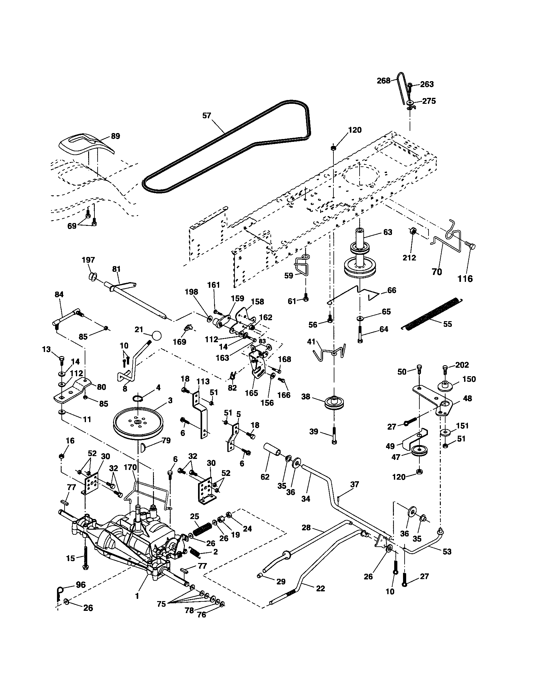 Craftsman 917253100 drive diagram
