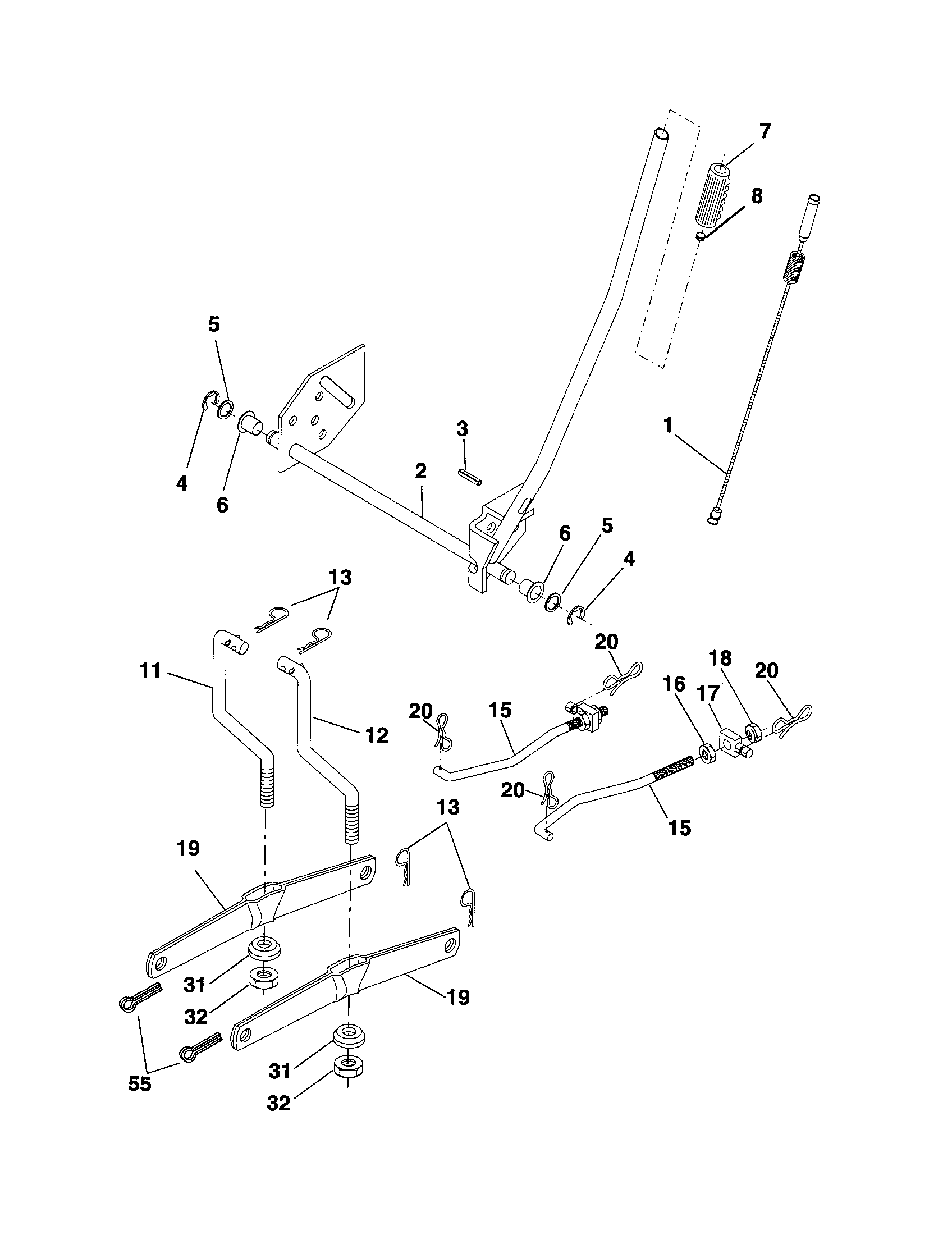 Craftsman 917256340 lift diagram
