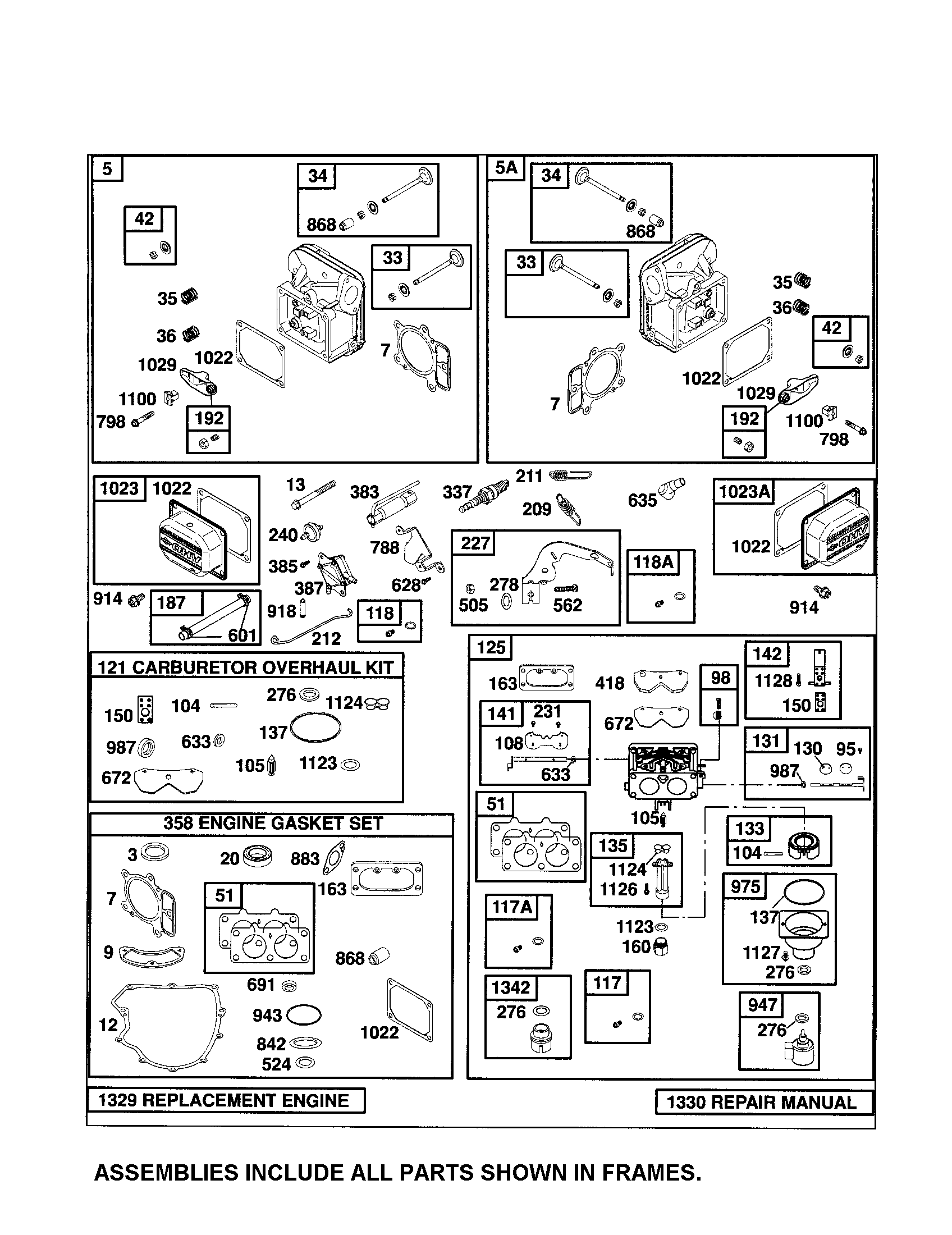 Husqvarna YTH2348-917287561 carburetor/head-cylinder diagram