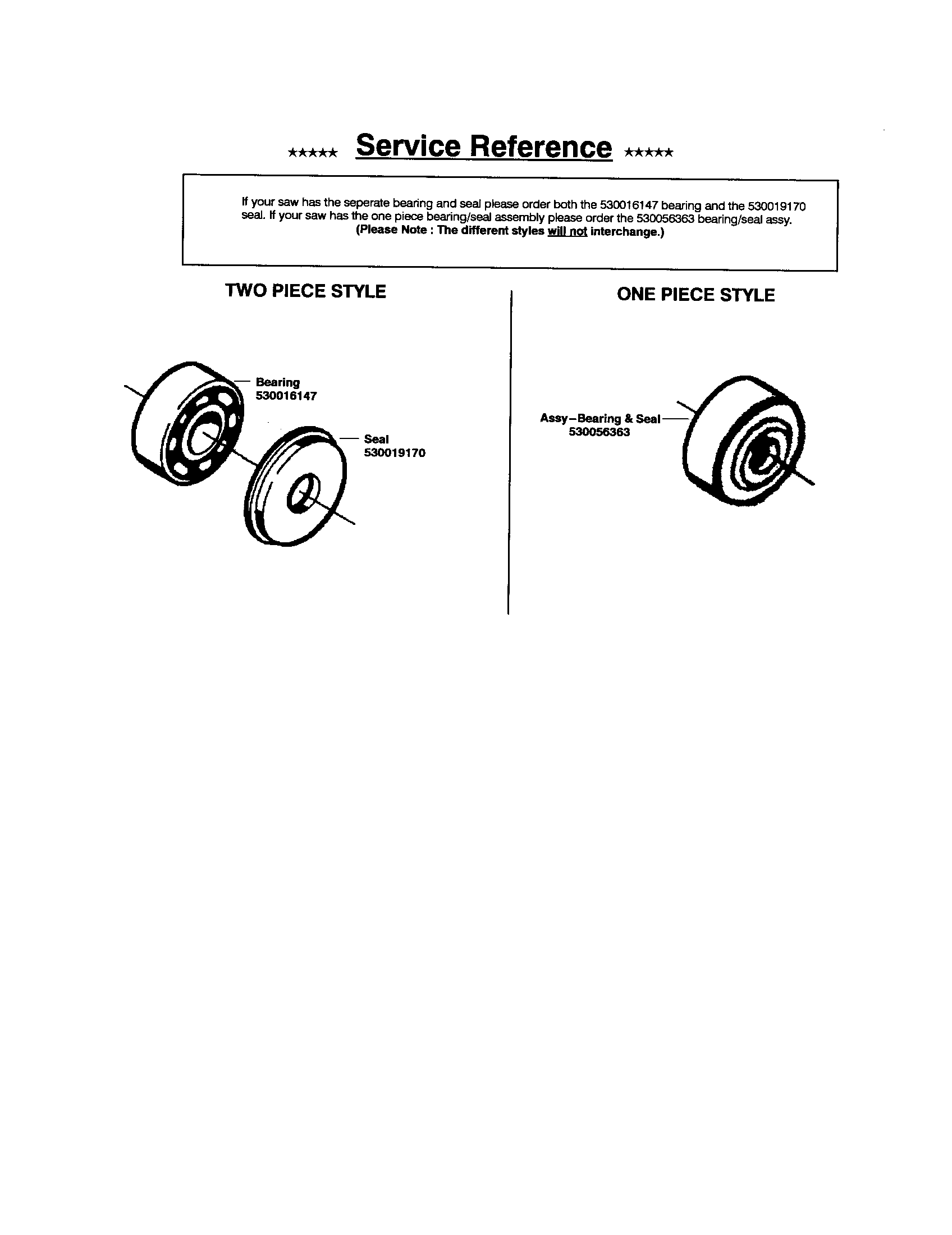Poulan 2900 TYPE 1-2 service reference diagram
