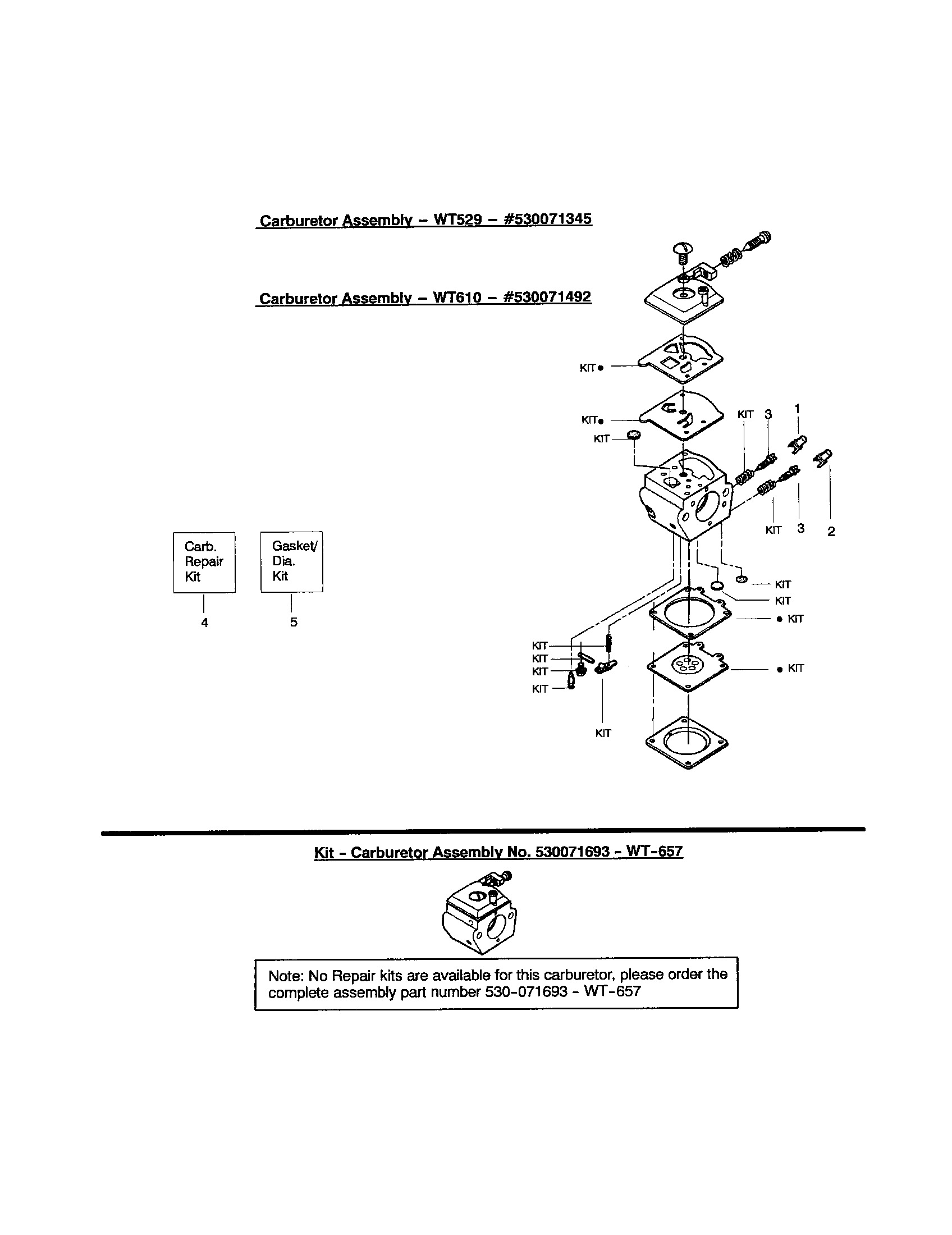 Poulan 295 TYPE 3 carburetor diagram