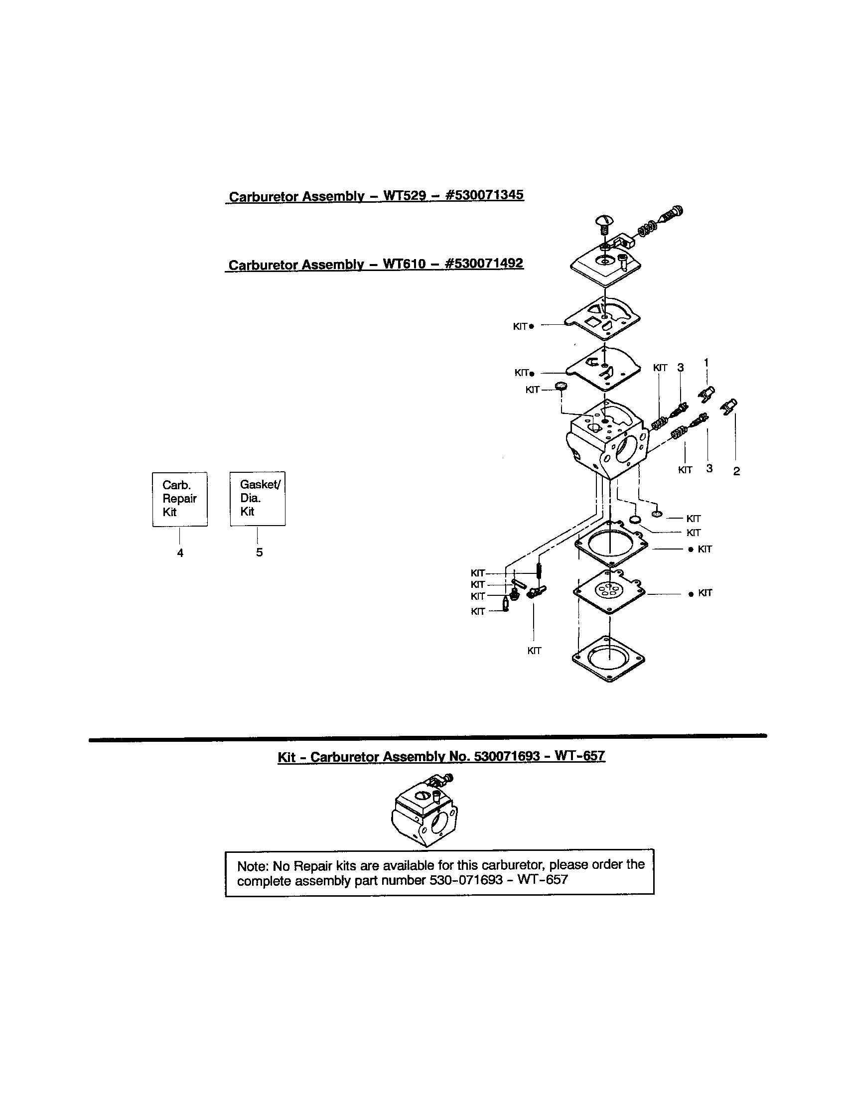 Poulan 295 TYPE 4 carburetor diagram