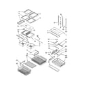 Kenmore Elite 59676593702 shelf diagram