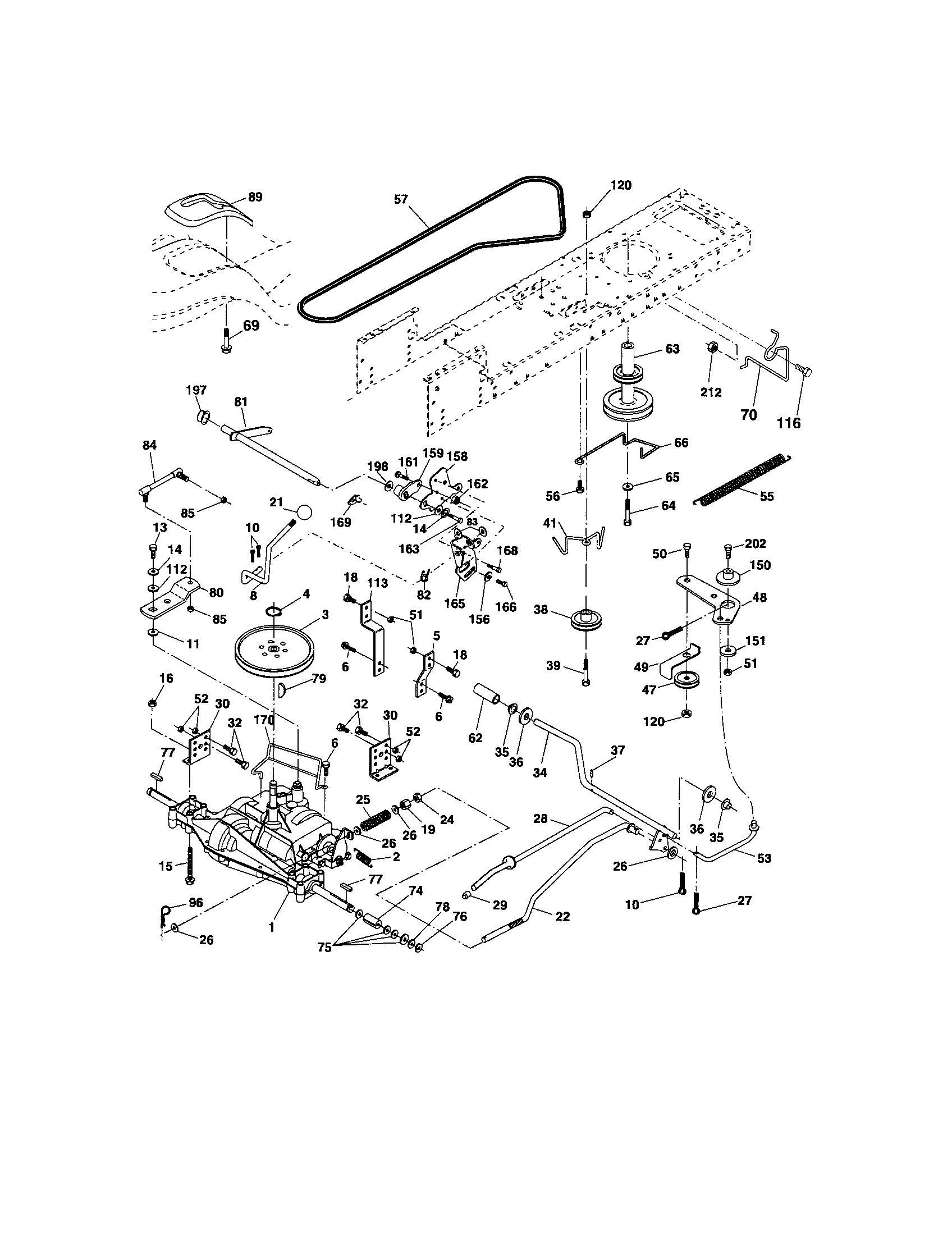 Craftsman 917288092 ground drive diagram