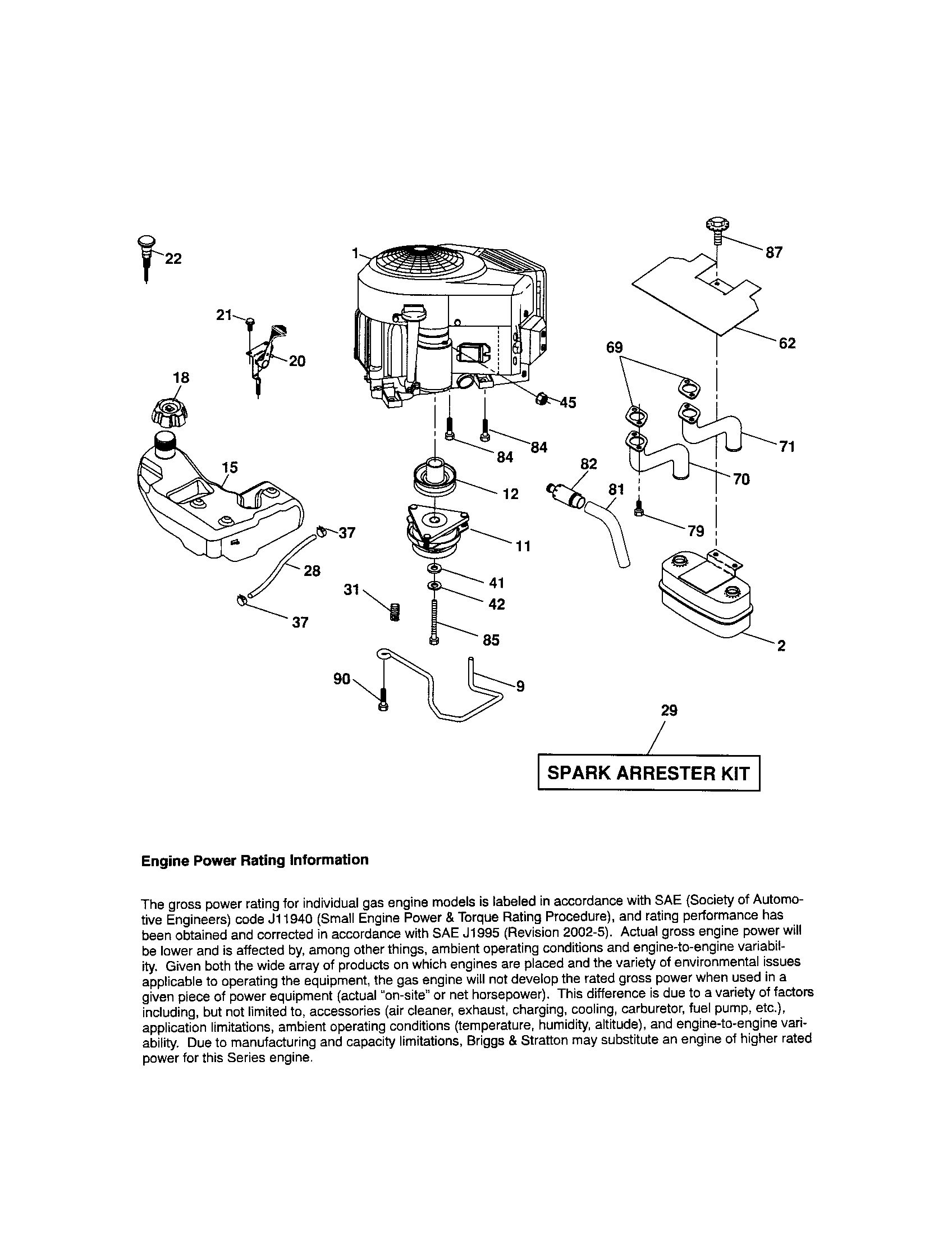 Craftsman 917287300 engine diagram