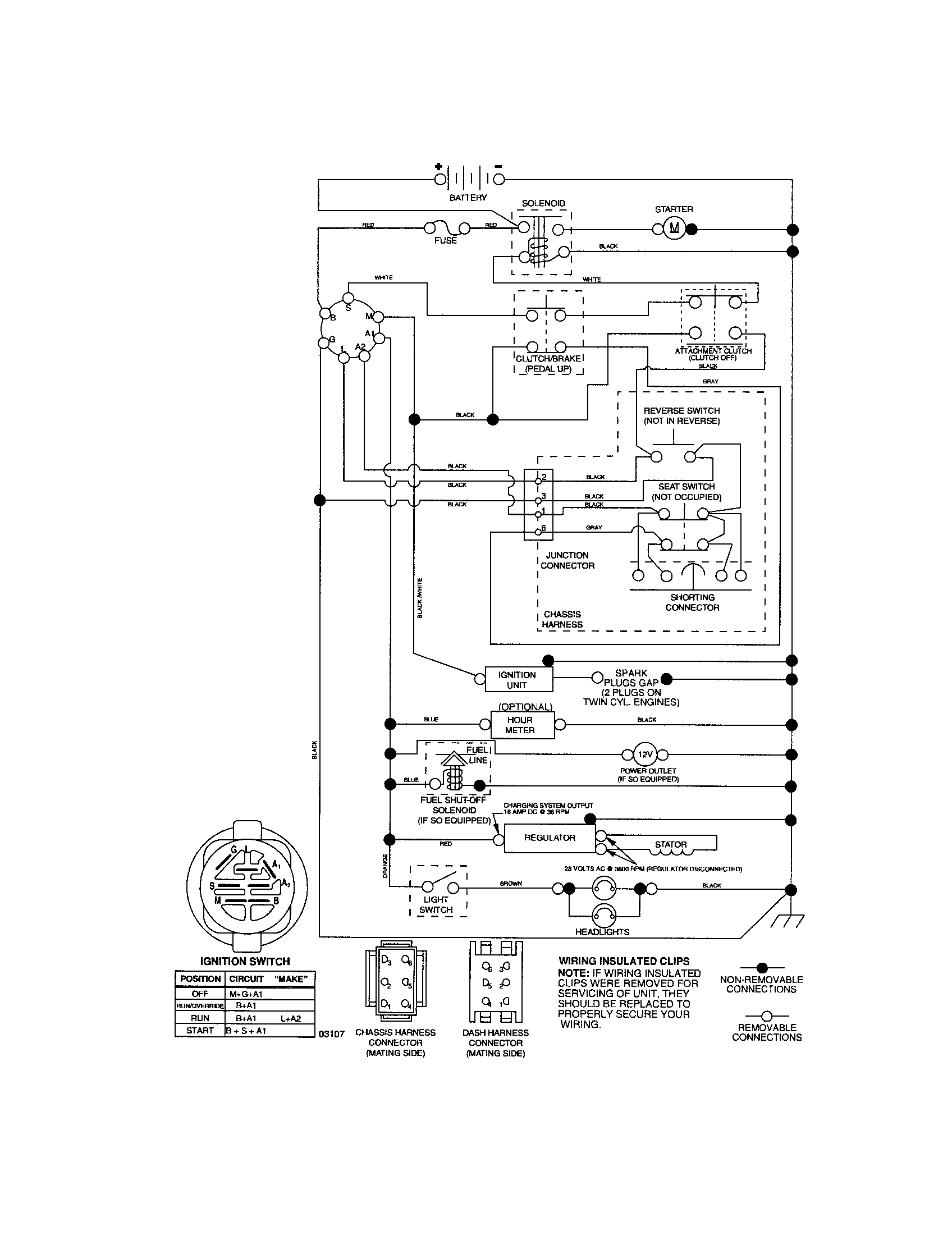 Craftsman 917287301 schematic diagram-tractor diagram