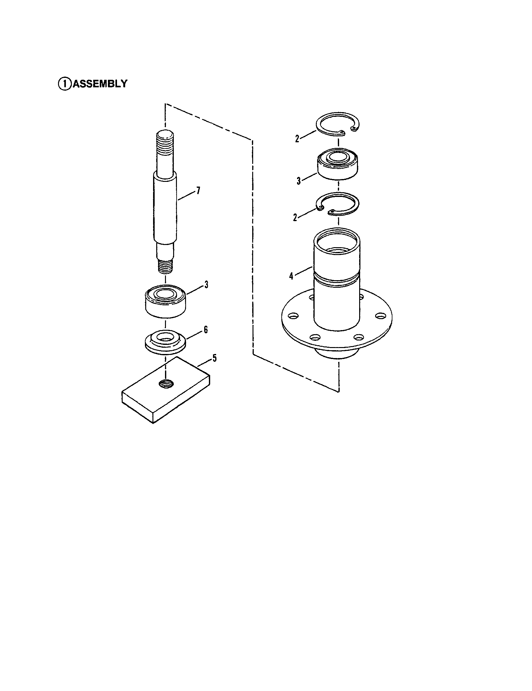 Snapper LT180H48DBV2 spindle - 42" cutting deck diagram