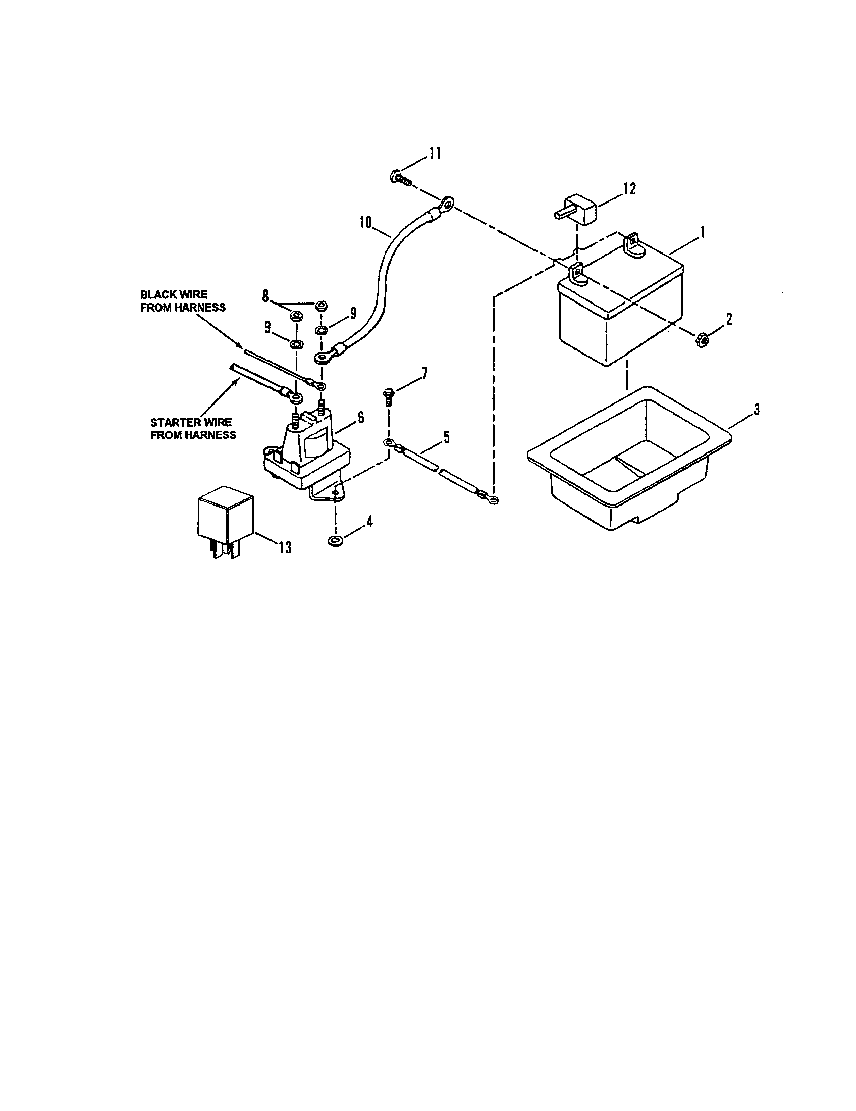 Snapper LT180H48DBV2 electrical components diagram
