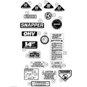 Snapper 250816BE decals (series 16) diagram
