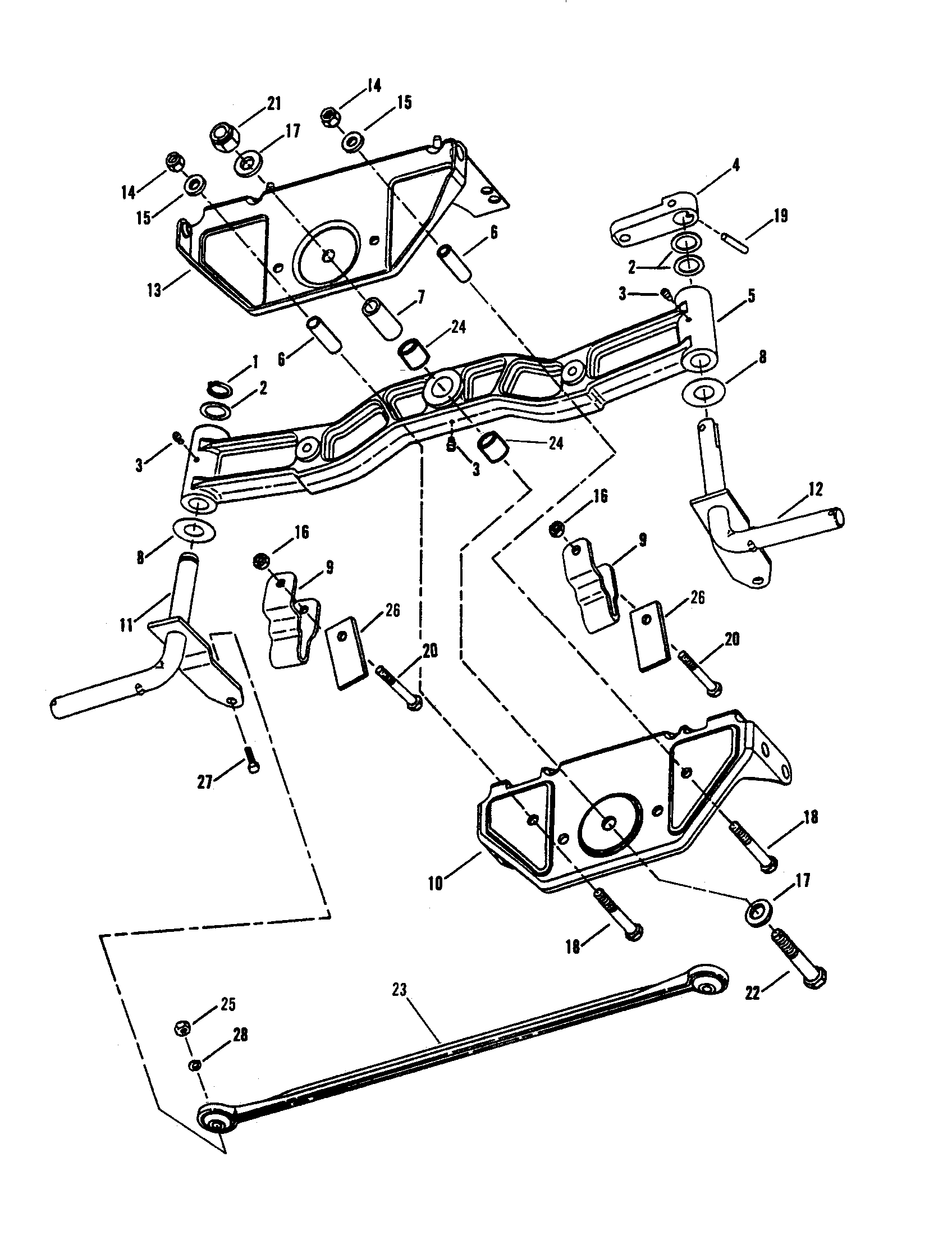 Snapper LT145H38DBV cast front axle diagram