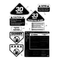 Snapper NLT120G30DB decals diagram
