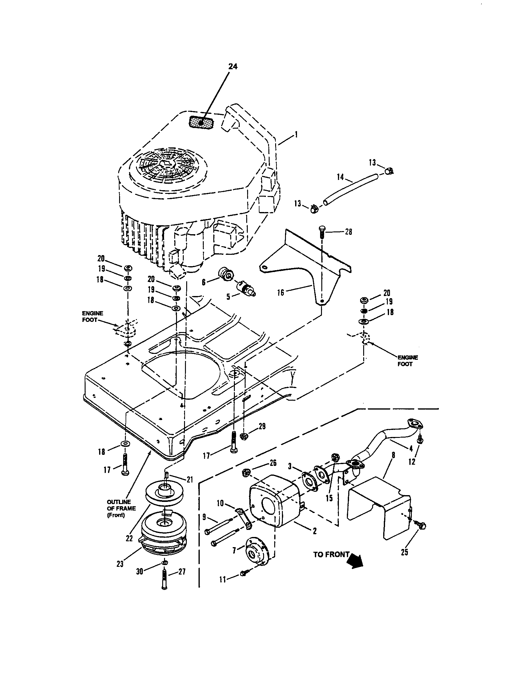 Snapper LT160H42FBV2 engine (lt160h42fbv2) diagram
