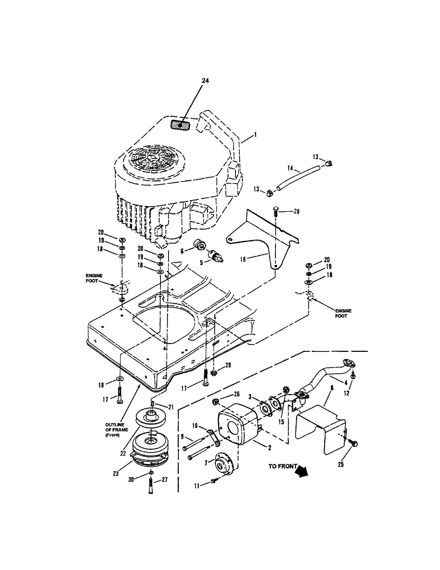 Snapper LT180H48GBV2 engine-303777-1163-e1 diagram