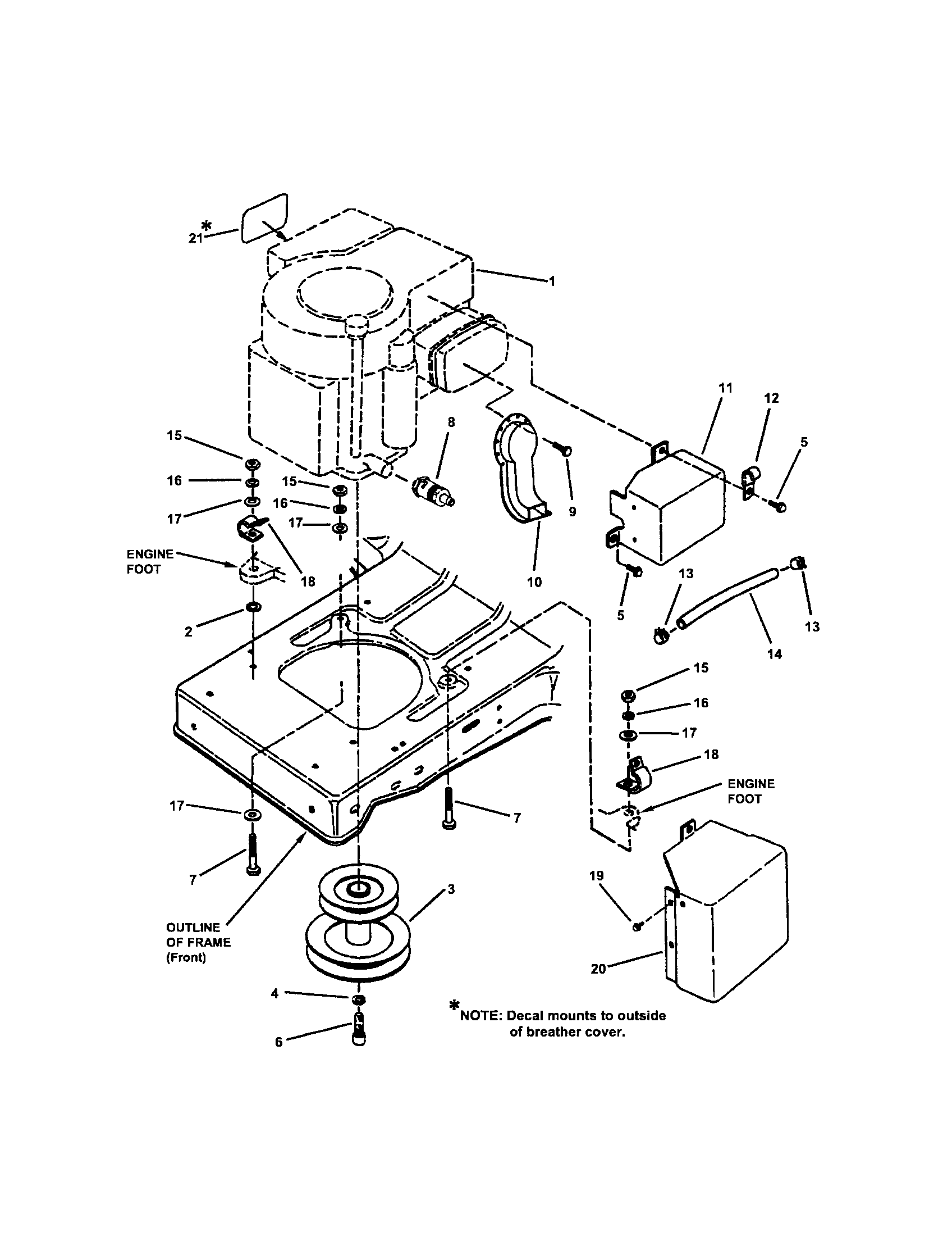 Snapper LT145H38GBV engine diagram