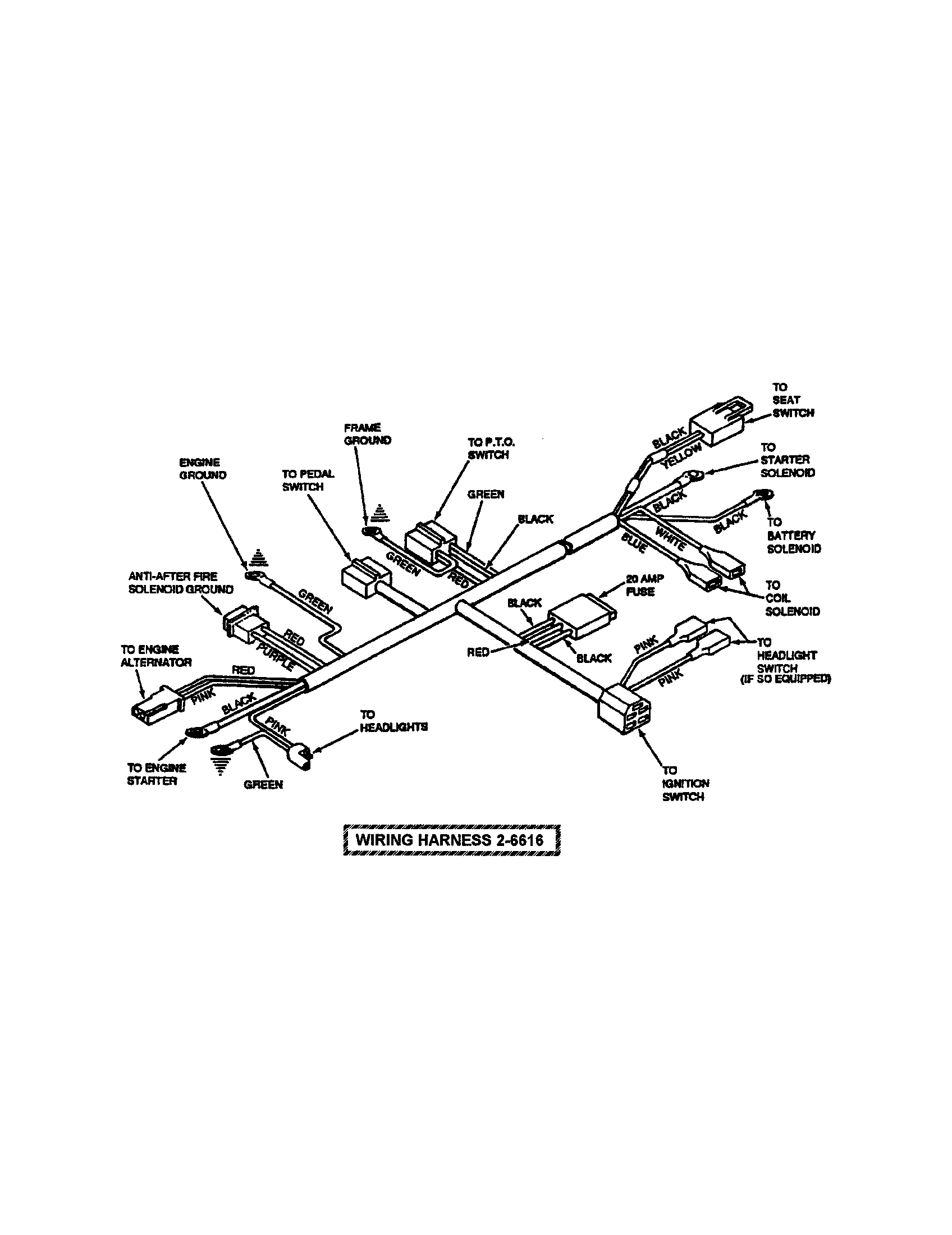 Snapper LT145H38GBV electrical-wiring harness diagram