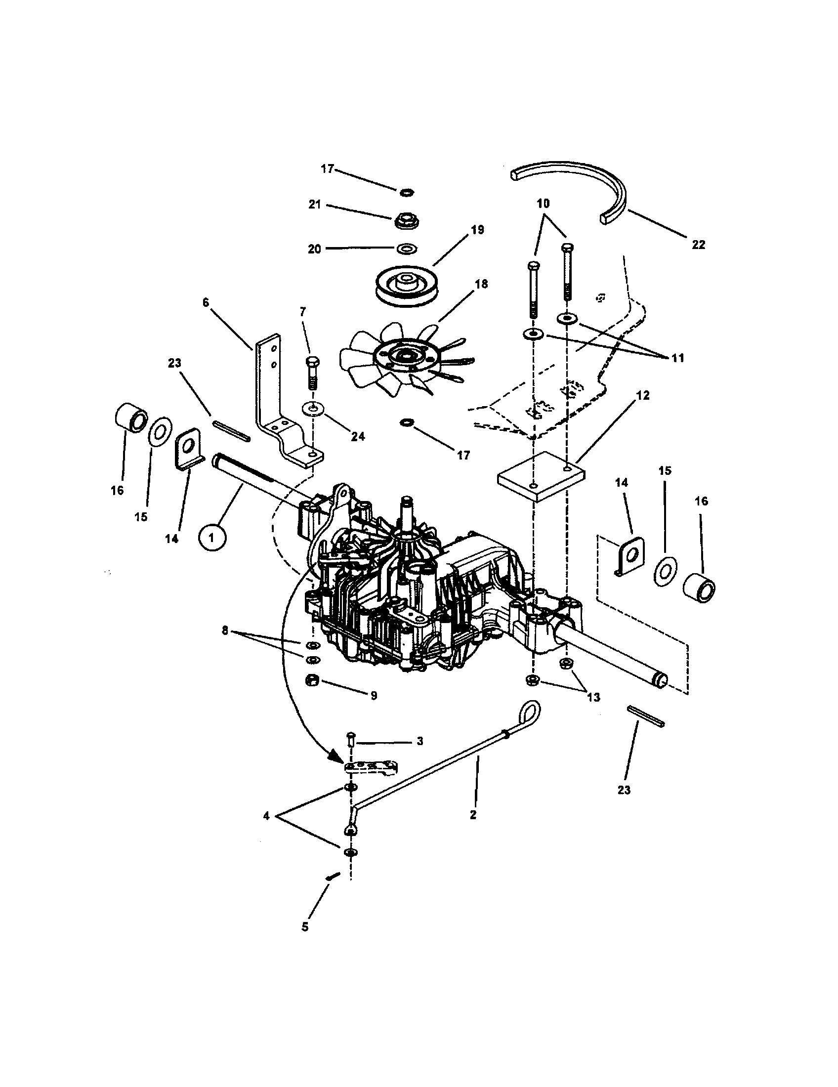 Snapper WLT200H48IBV2 transmission (hydro drive) diagram