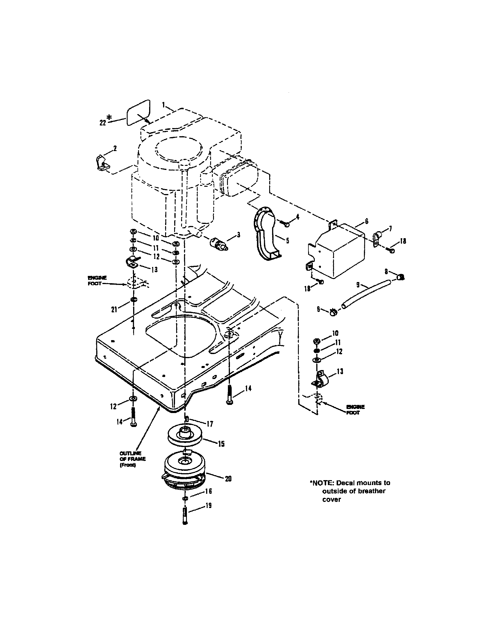 Snapper WLT200H48IBV2 engine (lt160h42hbv) diagram