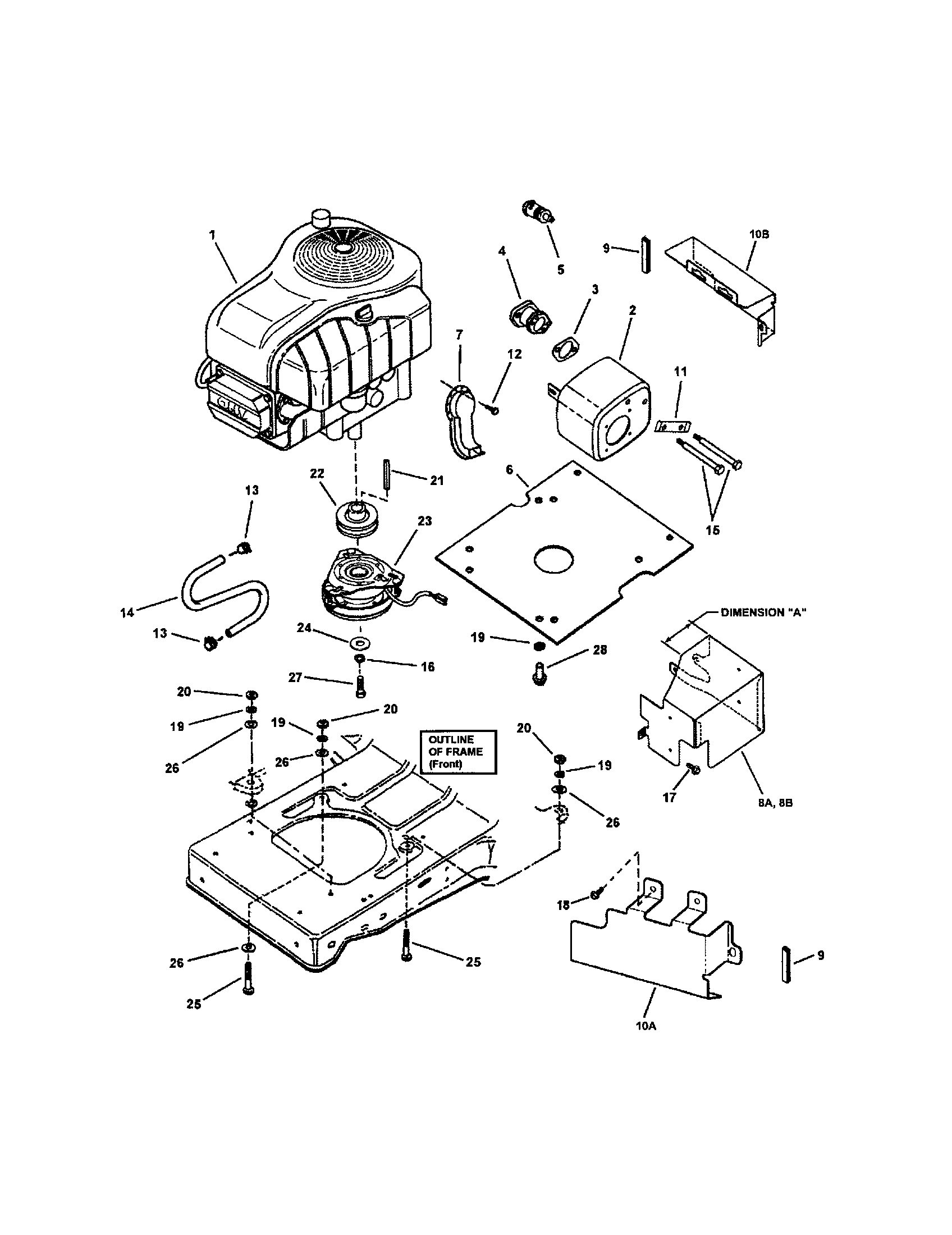 Snapper WLT200H48IBV2 engine (lt160j42ibv) diagram