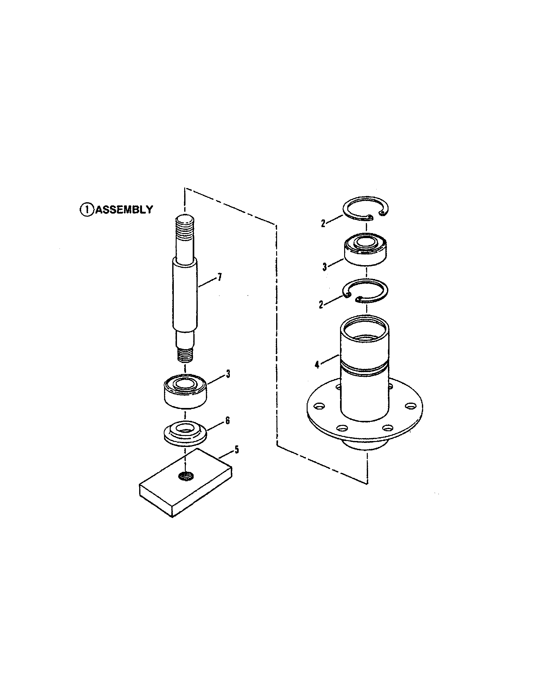 Snapper WLT200H48IBV2 spindle-42" cutting deck diagram