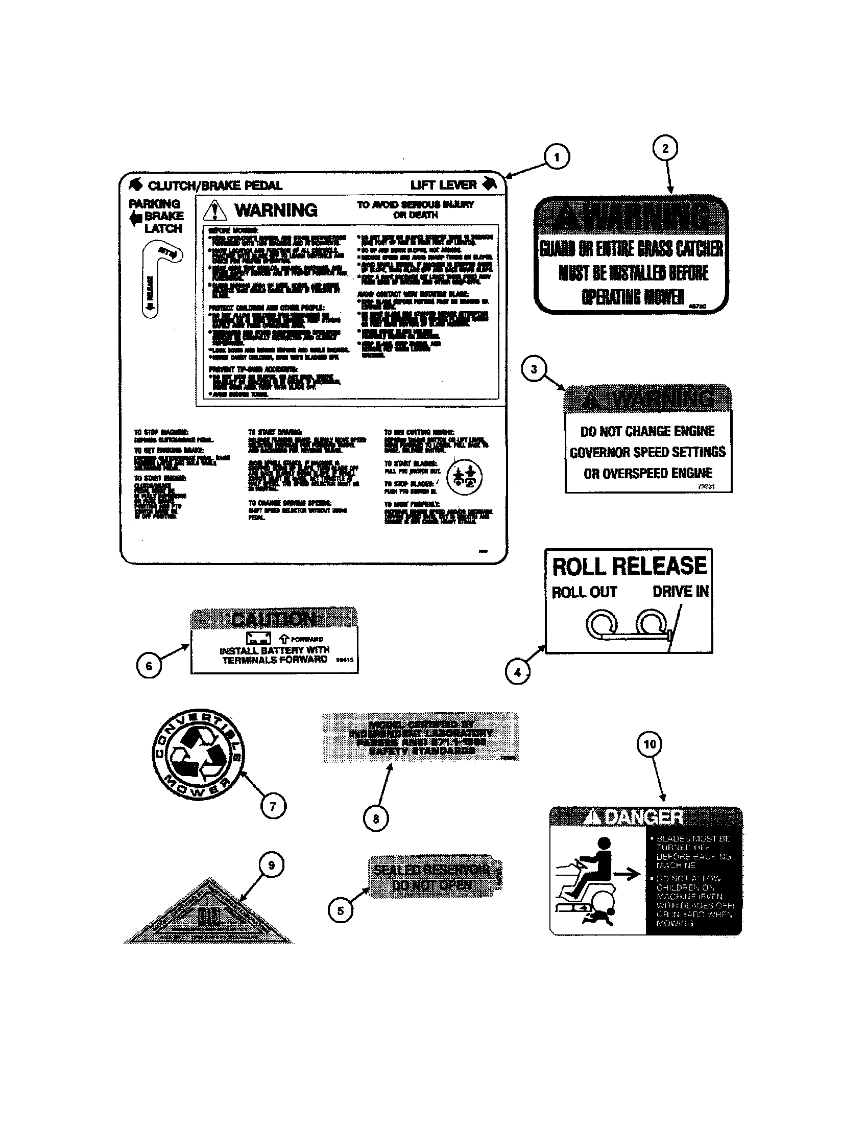 Snapper WLT200H48IBV2 decals diagram