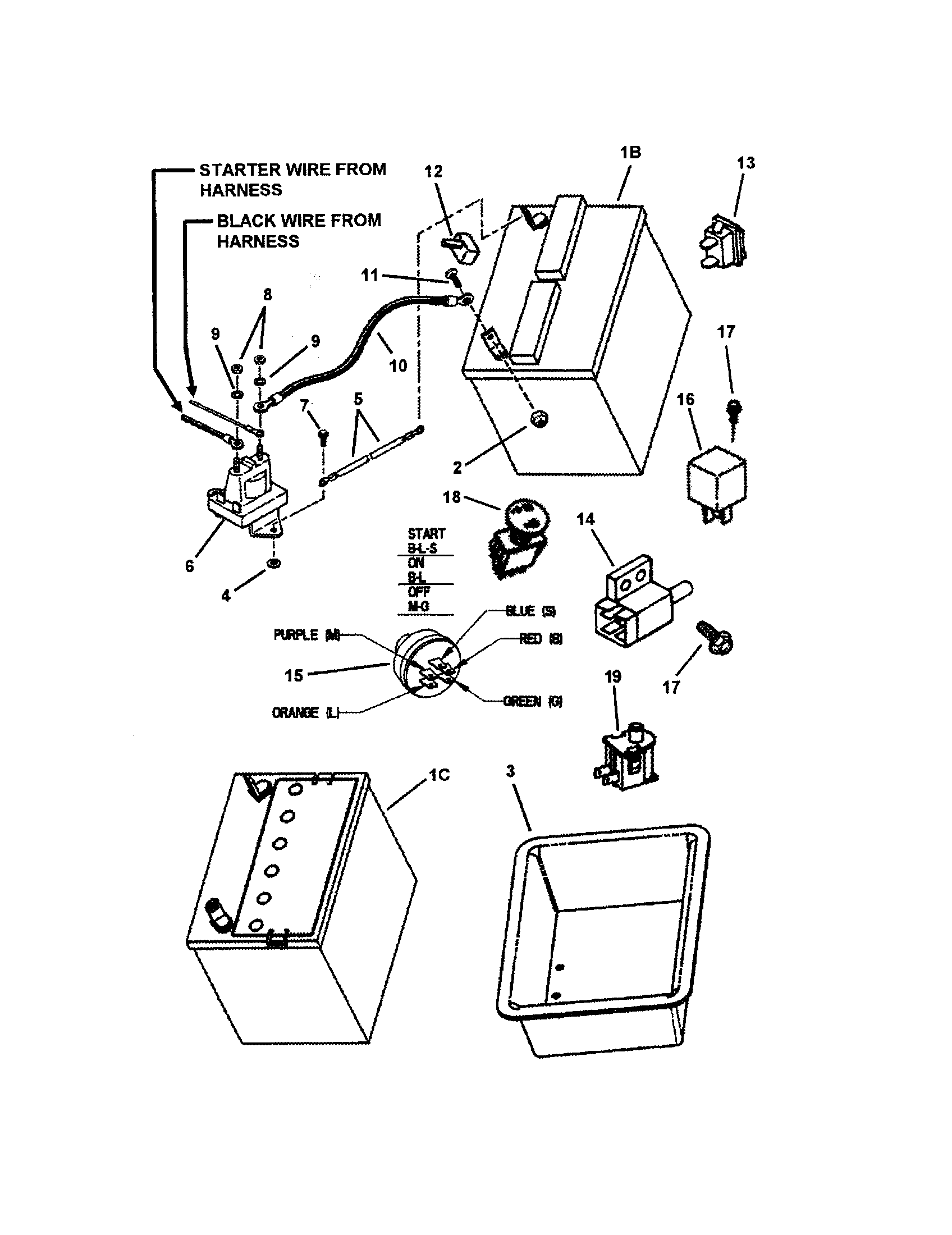 Snapper WLT200H48IBV2 electrical diagram