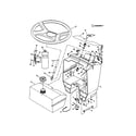 Snapper ELT180H33IBV steering wheel/console/fuel tank diagram