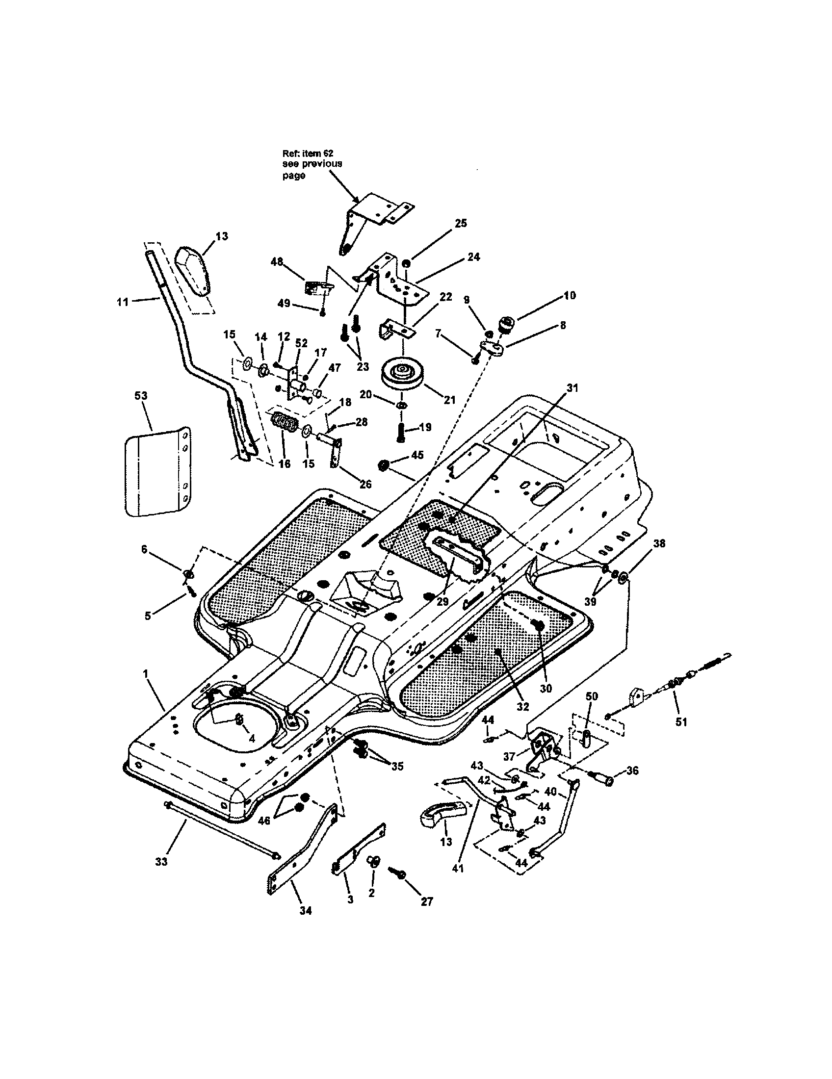 Snapper ELT150H33IBV blade engagement/transm. controls diagram