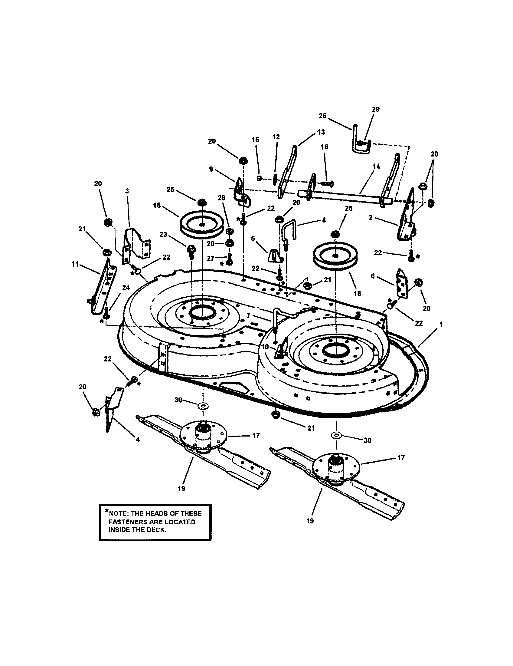 Snapper ELT150H33IBV 38" cutting deck/belts/brakes diagram