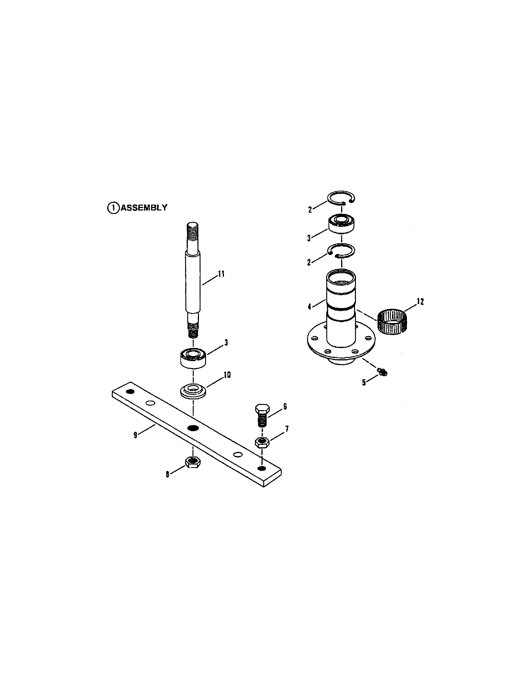 Snapper ELT150H33IBV spindle-33" cutting deck diagram