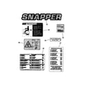 Snapper LT145H38HBV decals diagram