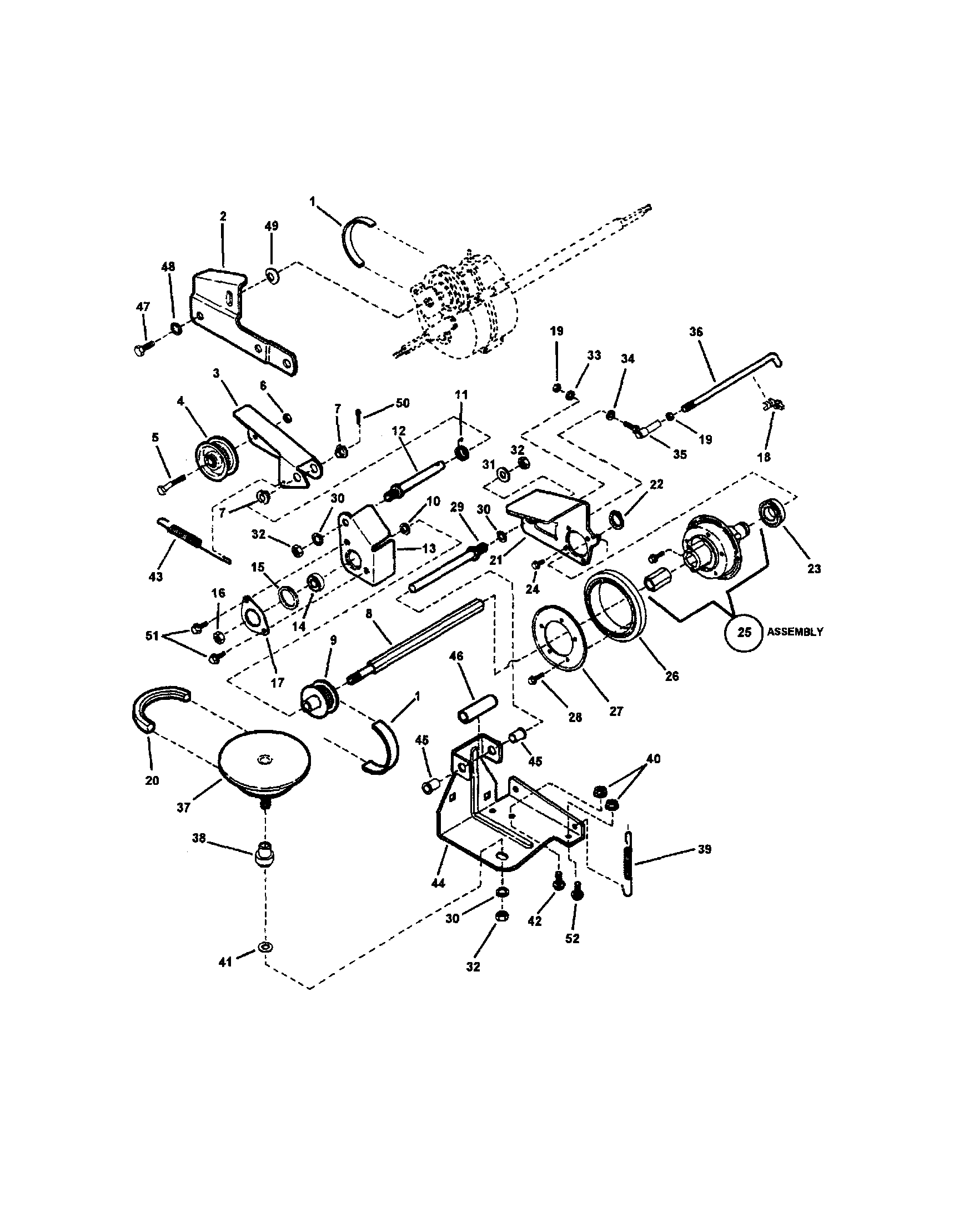 Snapper CP215517HV drive system self-propelled diagram