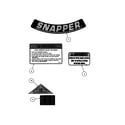 Snapper CP216017RV decals diagram