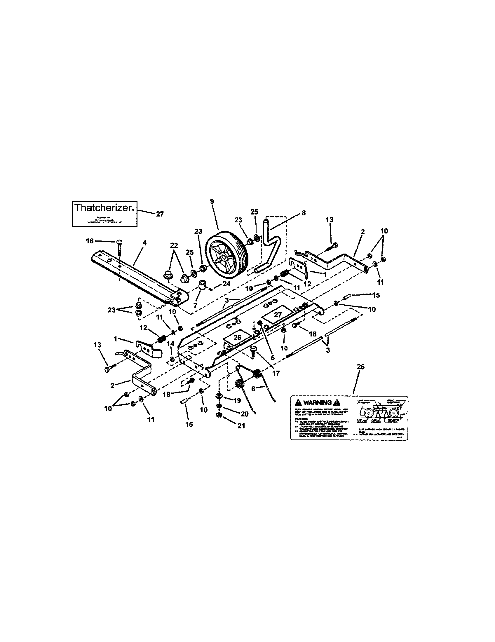 Snapper CP215517HV thatcherizer accessory diagram