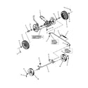 Snapper ECLP21551HV wheels, front & rear diagram