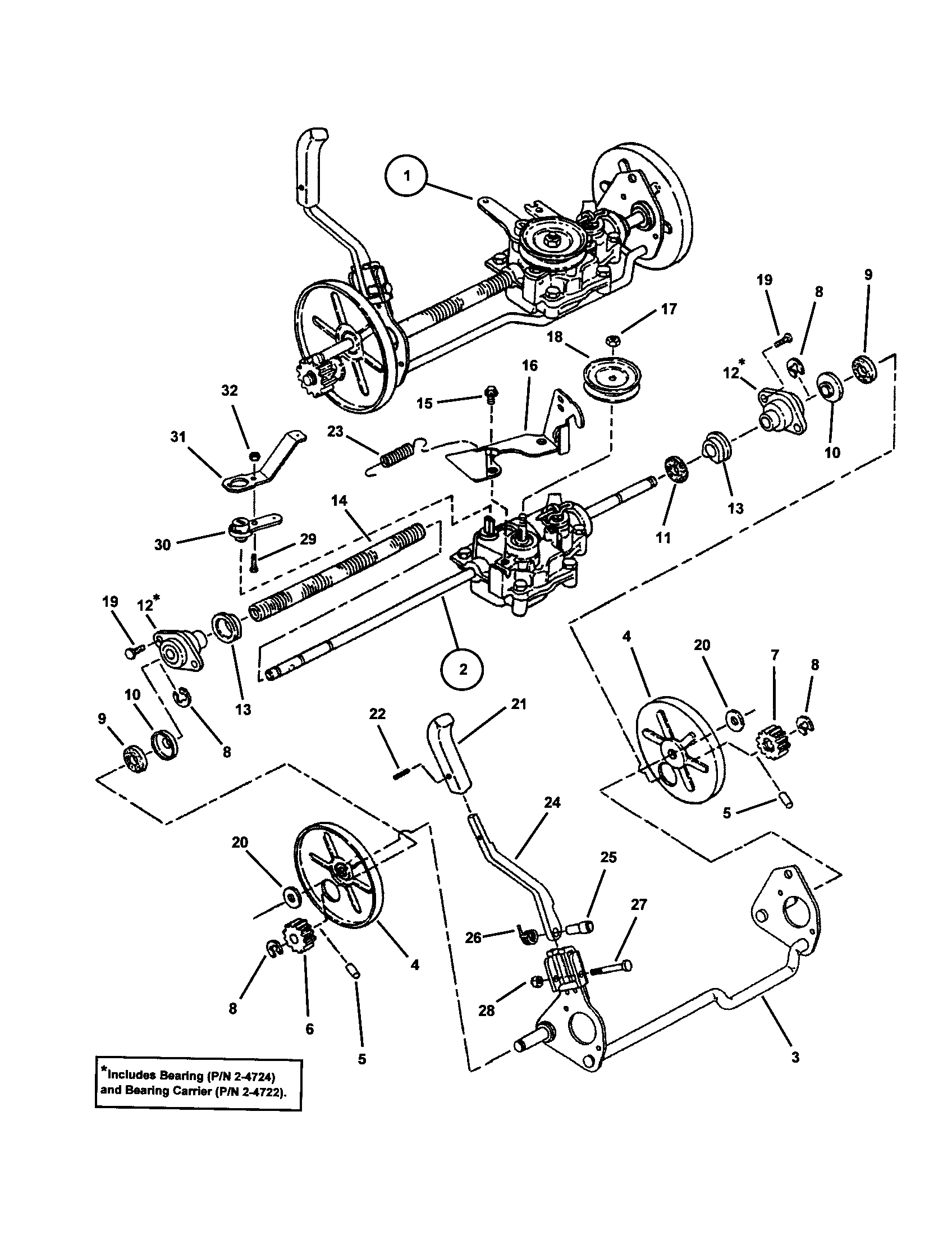 Snapper ECLP21551HV transmission diagram