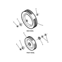 Snapper CP215512KWV front & rear wheels diagram