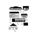 Snapper CP215512KWV decals (part 2) diagram