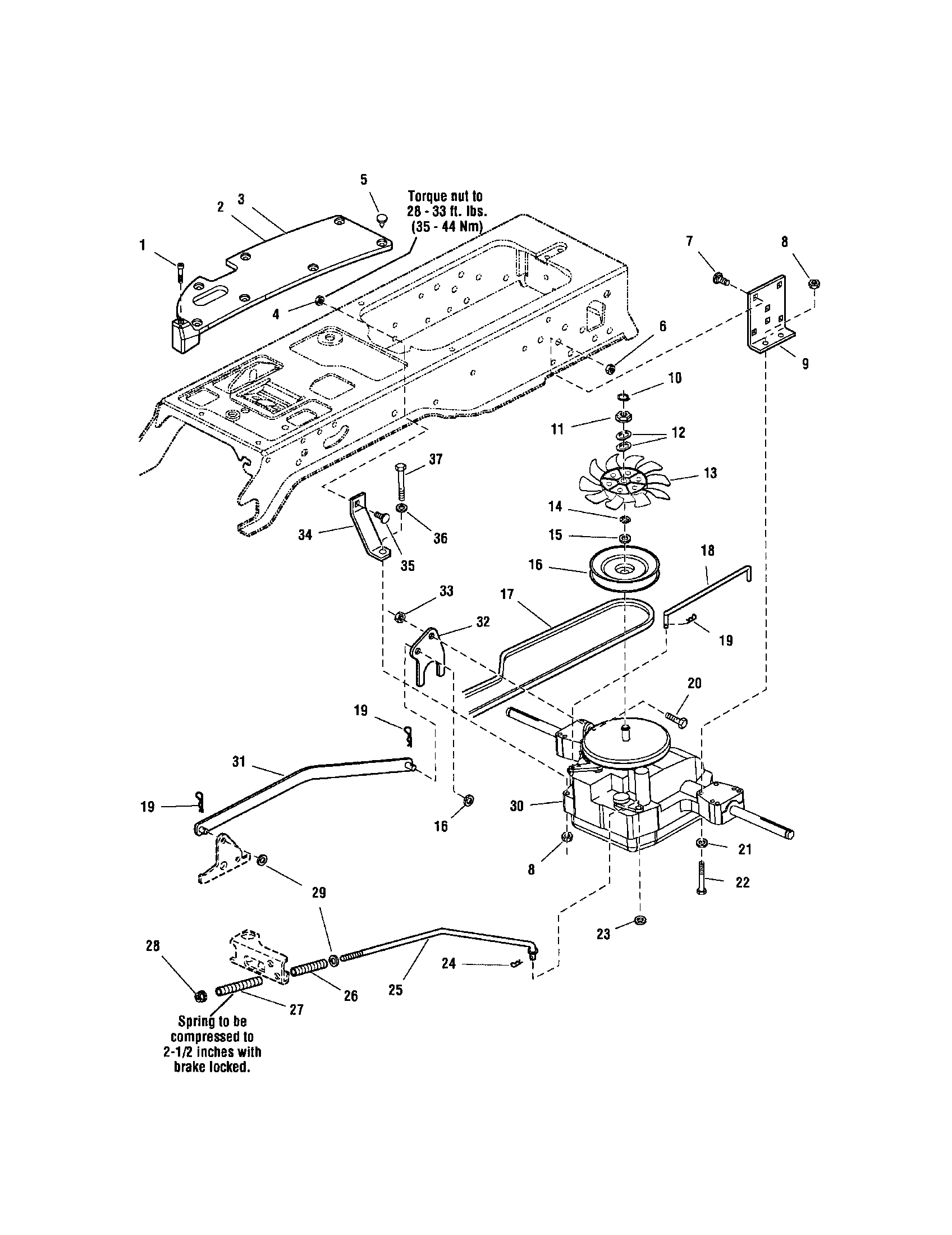 Snapper 2690117 transmission-tuff torq k-57 diagram