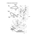 Snapper LT1644 belt/idler arm/hitch diagram