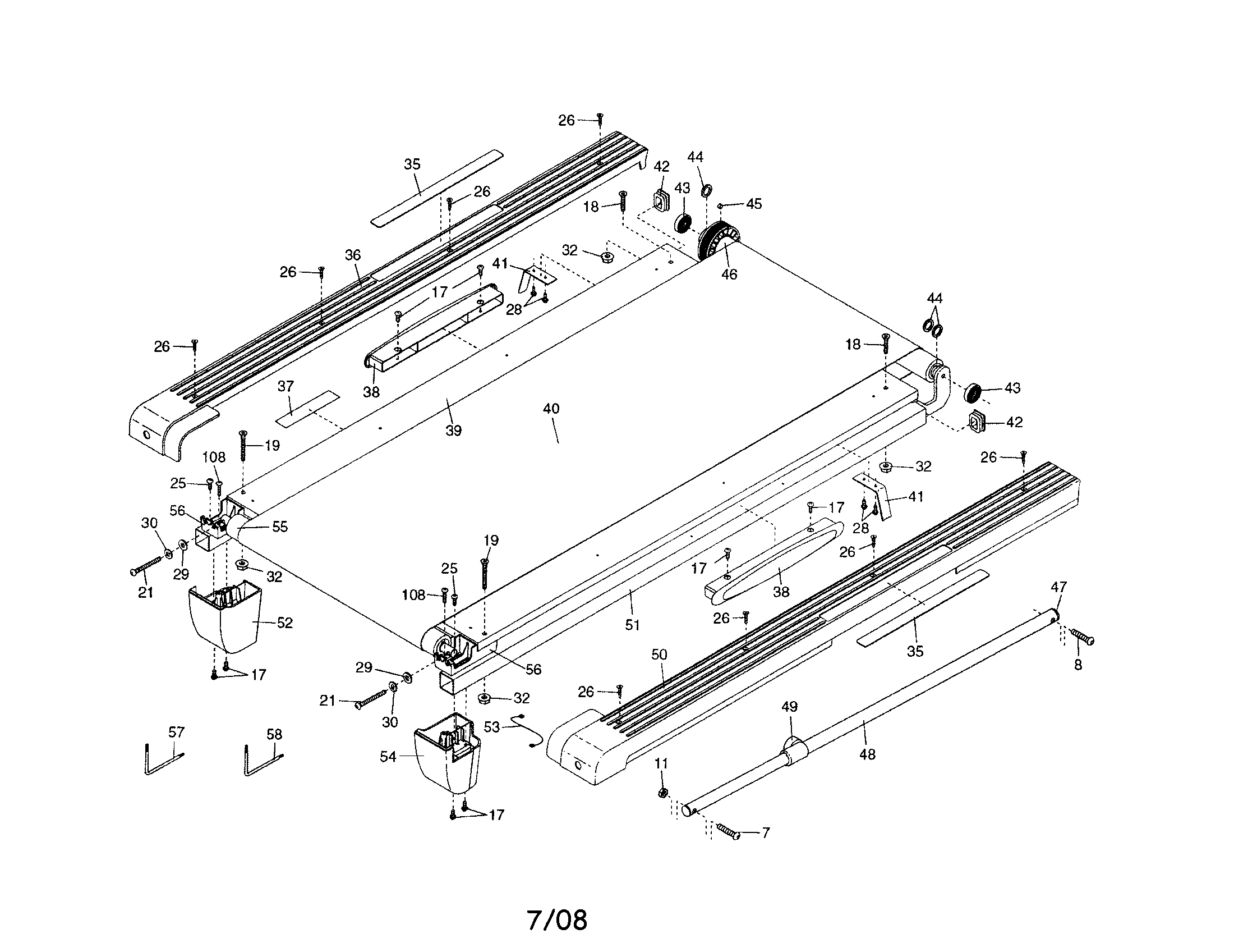 Proform 831248550 walking belt diagram