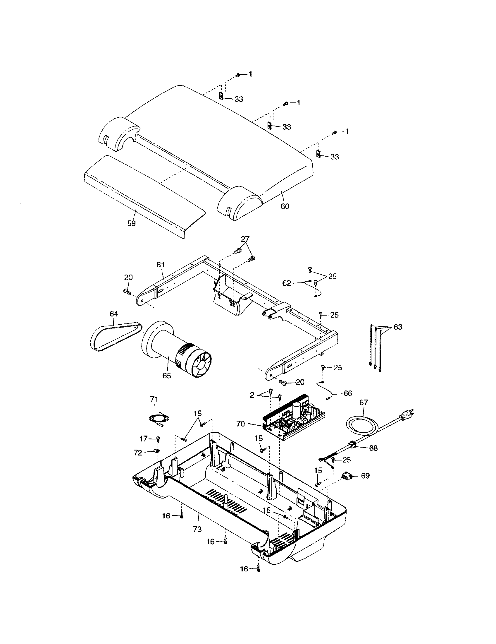 Proform 831248550 hood/motor diagram