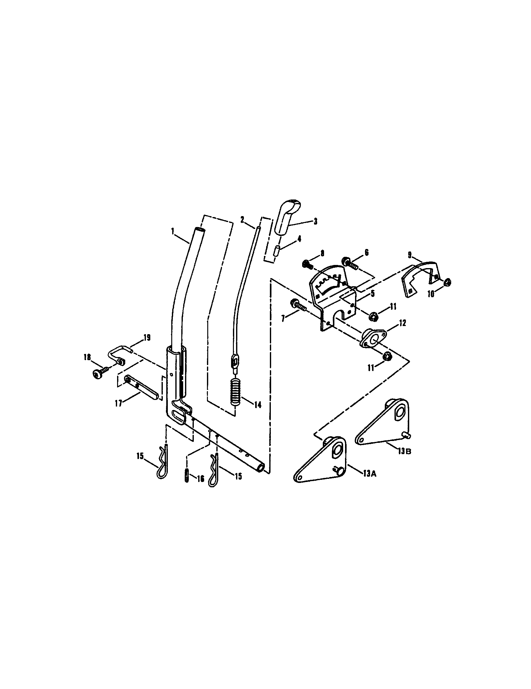 Snapper ELT145H33FBV implement lift diagram