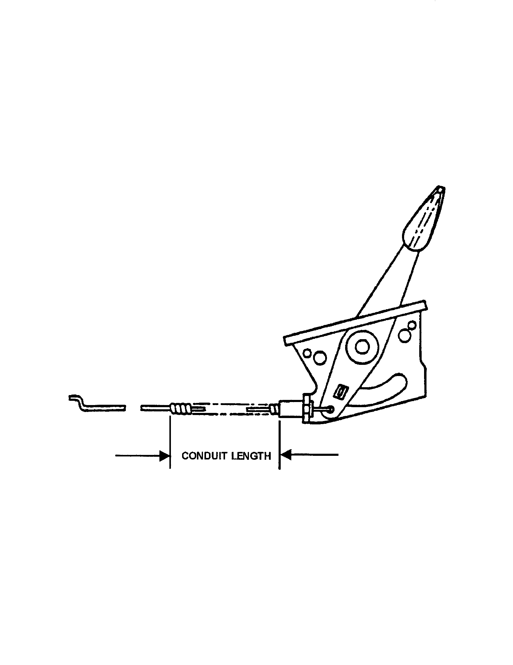 Snapper FRP216016 throttle control (1997-2001 models) diagram