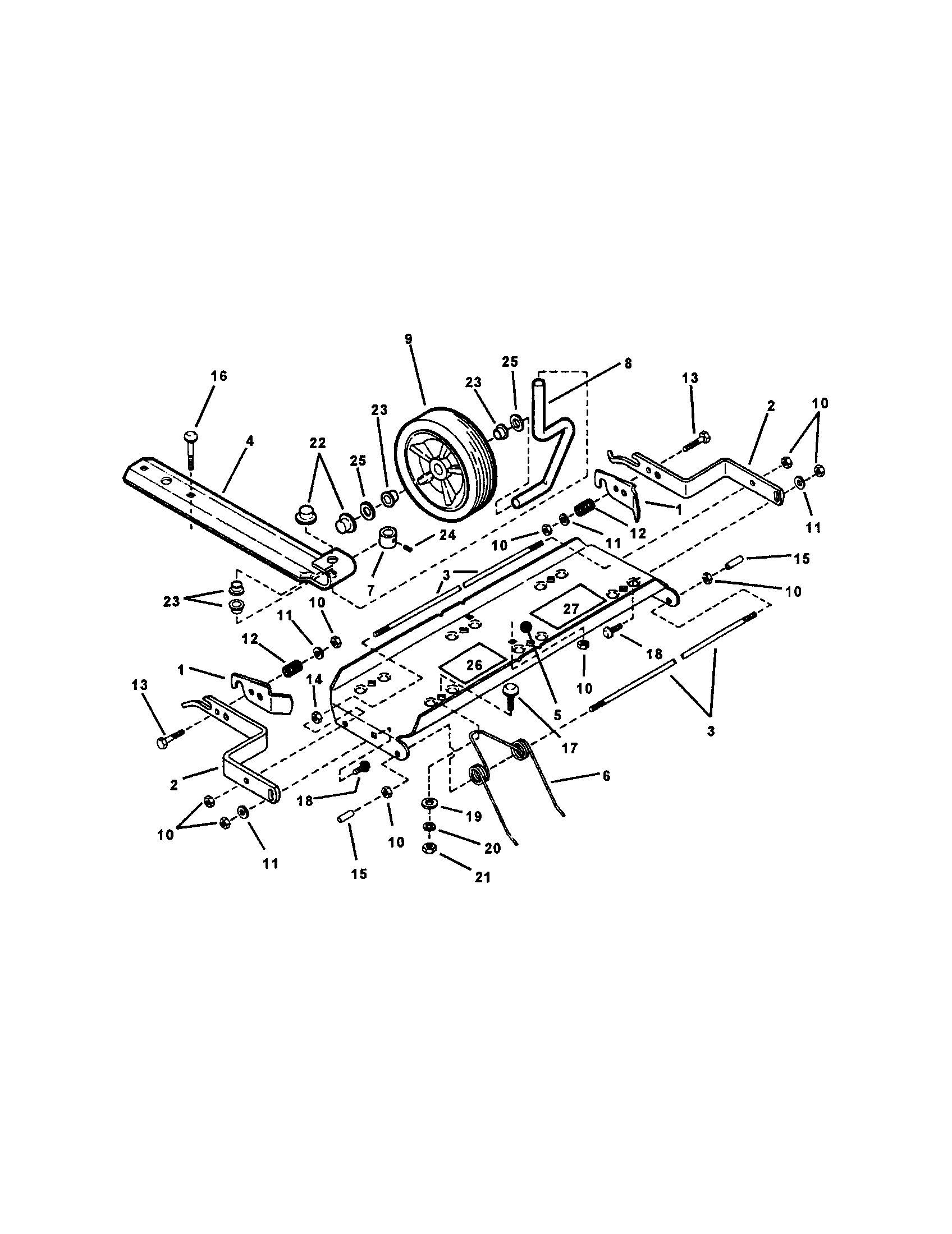 Snapper FRP216016 thatcherizer-accessory diagram