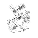 Snapper EMLP21601E axle/transmission diagram