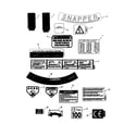 Snapper EMLP21601E decals diagram