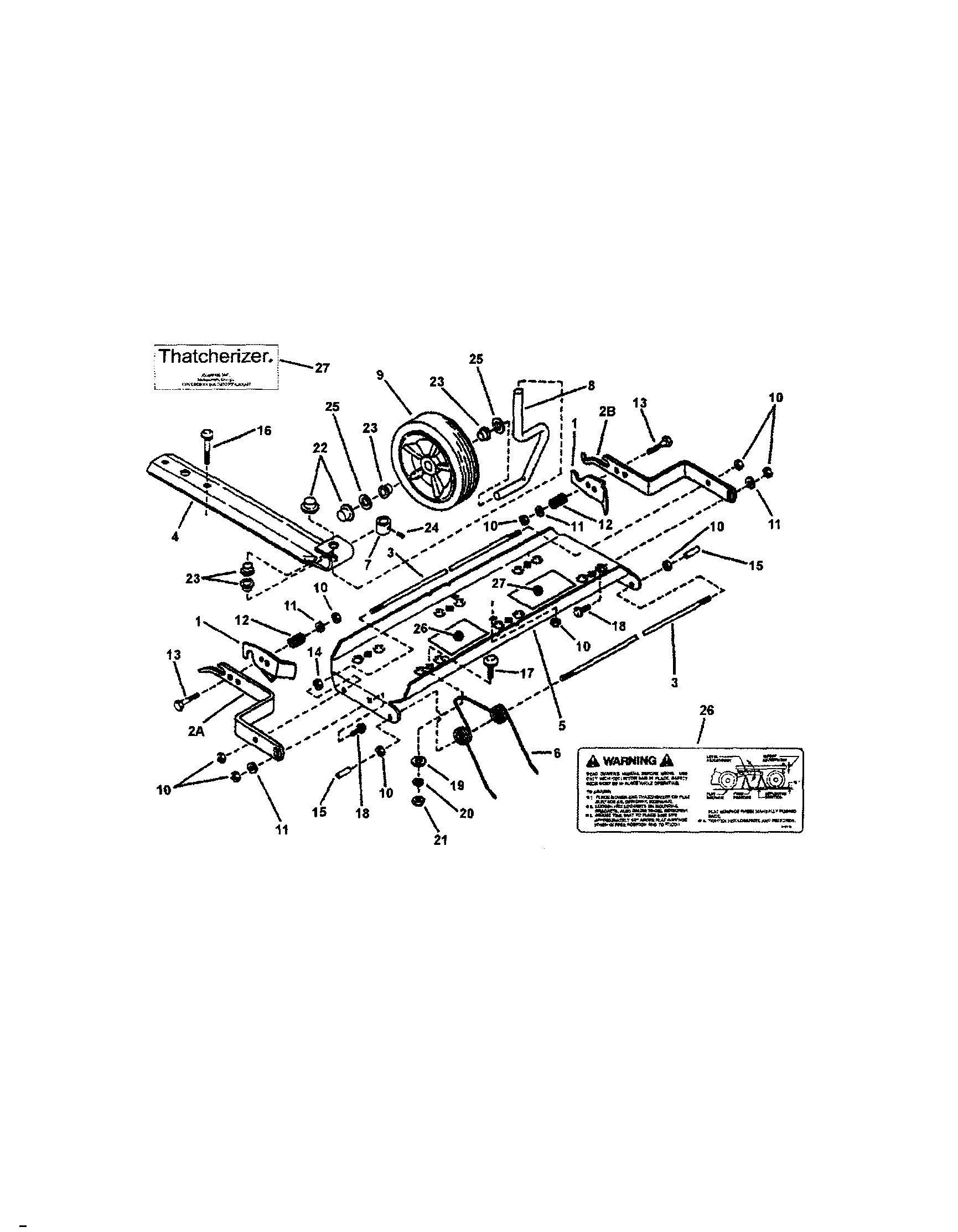 Snapper 82431 thatcherizer-accessory diagram