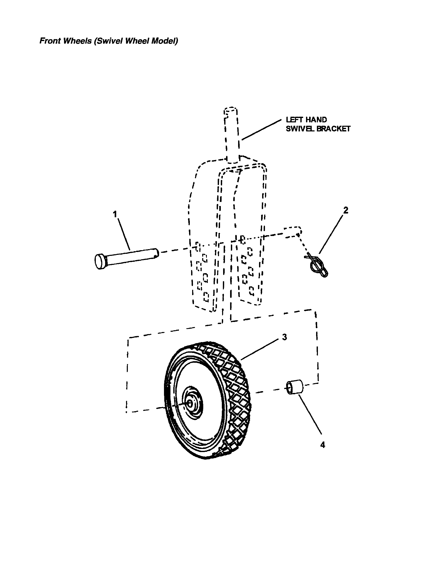 Snapper EMRP216014B front wheels diagram