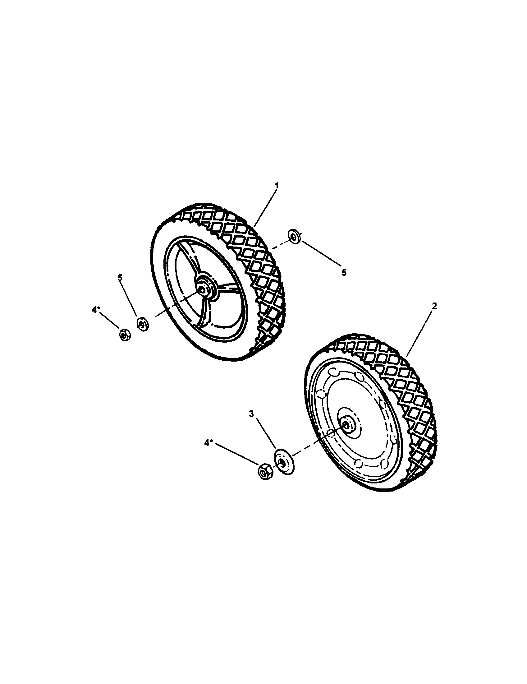 Snapper EMRP216014B rear wheel diagram